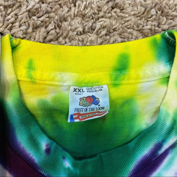 Vintage Grateful Dead Tie-Dye Skeleton Jack in the Box T-Shirt XXL - Picture 8 of 14